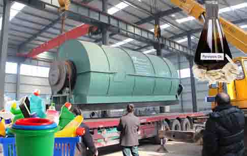 Waste plastic to fuel conversion process plant