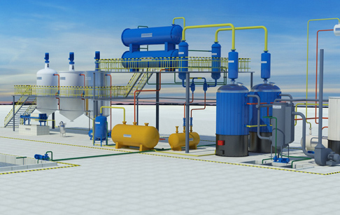 tyre oil refining plant