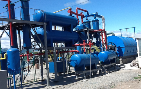 Waste plastic pyrolysis plant