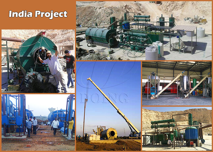 DOING pyrolysis equipment projects in India