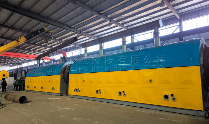 fully continuous oil sludge pyrolysis plant