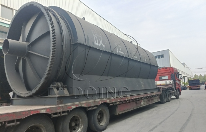 DOING 15T semi-continuous plastic pyrolysis plant