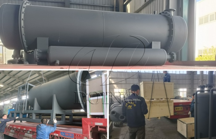 Uzbekistan 10TPD batch tire pyrolysis machine shipment site