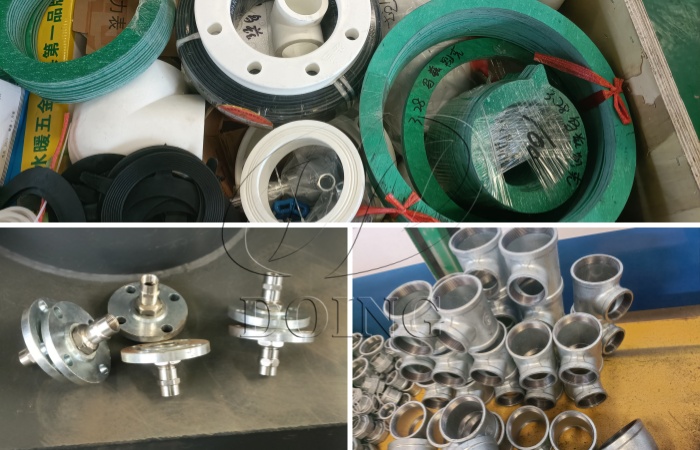 Uzbekistan 10TPD batch tire pyrolysis machine accessories