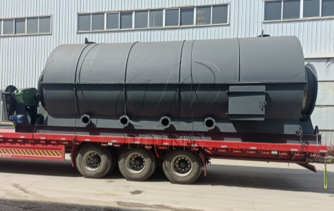 DOING Company Shipped 10T Batch Tire Pyrolysis Machine to Uzbekistan