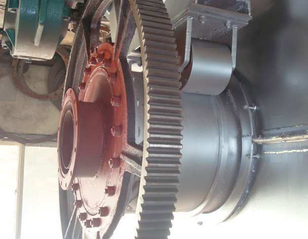 Pyrolysis plant transmission device