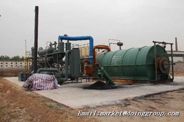 Eco-friendly waste tyre pyrolysis machine