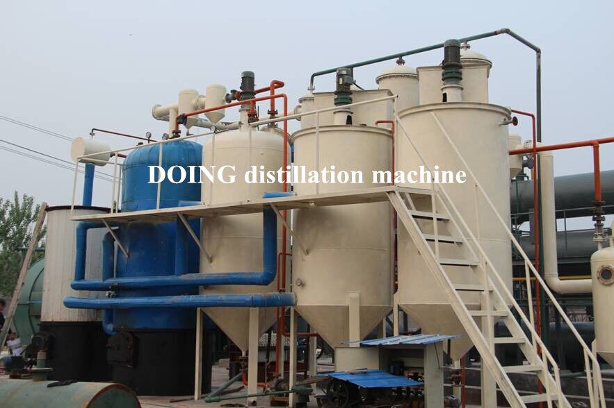 China Doing wste oil  distillation plant for recycling waste and crude oil to di...