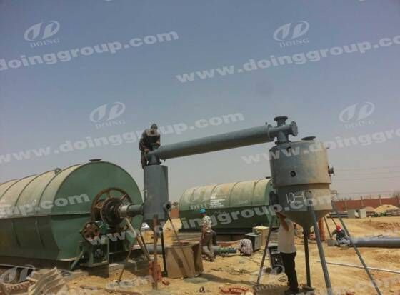 The pyrolysis plant Installation in Egypt
