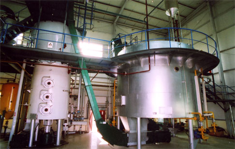 Rice bran oil making plant