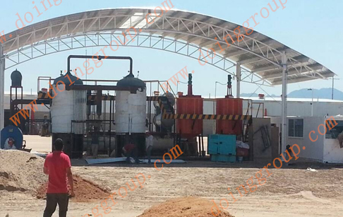 Which raw materials applicable of oil distillation machine?