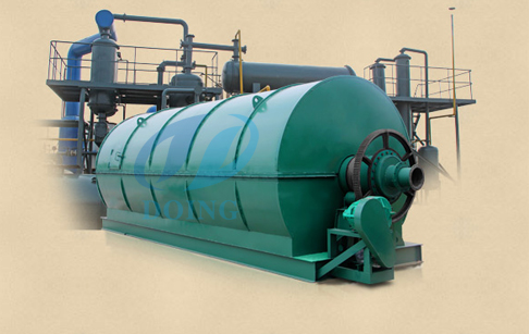 Carbon black powder from pyrolysis plant