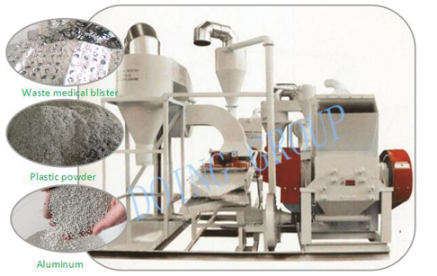 How is aluminum processed by aluminum recycling equipment?