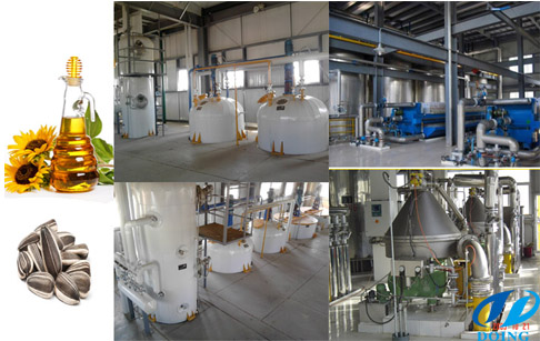 Sunflower oil plant