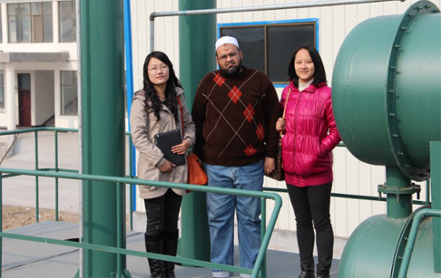 Pakistan customer visit our cooking oil machienry factory
