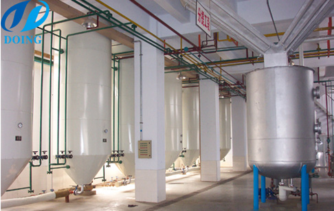 Cooking oil refining plant