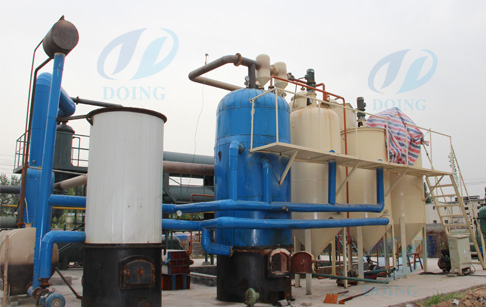 Used motor oil refinery processes running vedio