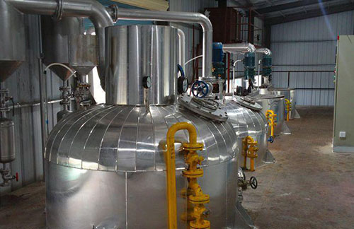 Palm oil refining deodorization section