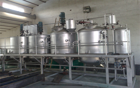 Small scale oil refining plant