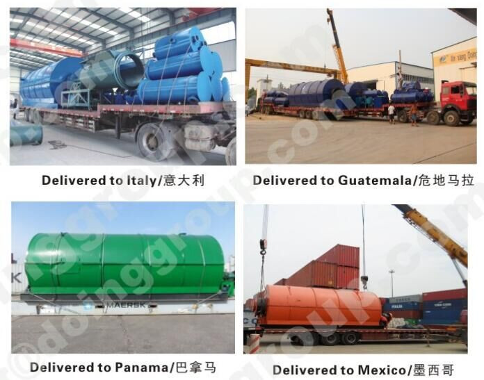 delivery of the waste to oil pyrolyss plants