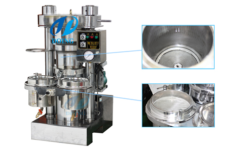 Hydraulic sesame oil press machine