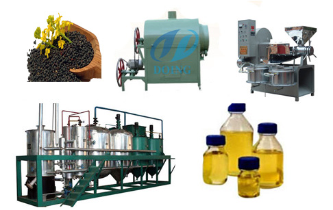 Canola oil processing plant
