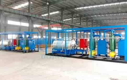 Small waste tyre recycling pyrolysis plant delivered to Italy