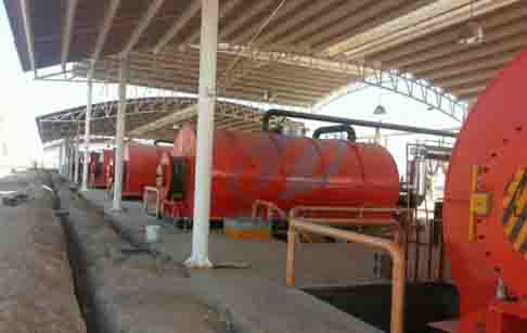 Waste tyre manufacturing process pyrolysis plant in Mexico market