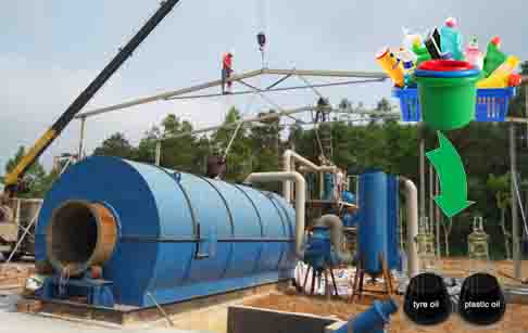 How to get a machine to convert plastic into oil?