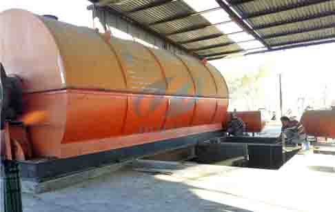 tire pyrolysis proces plant