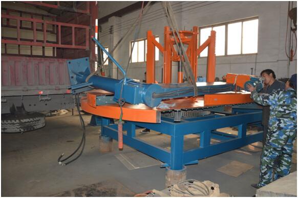 OTR tire cutting machine