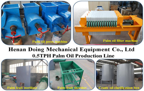 0.5TPH mini palm oil mill plant