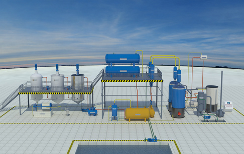 Waste oil to diesel plant demo waste oil to diesel process