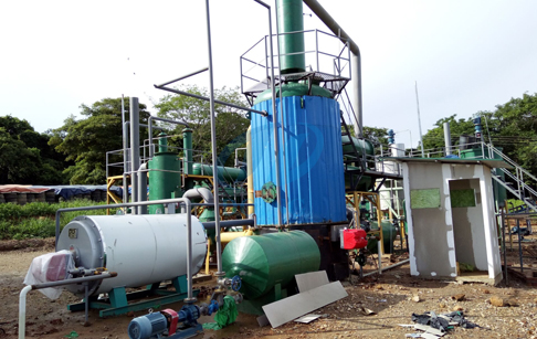 How does waste oil distillation plant work?