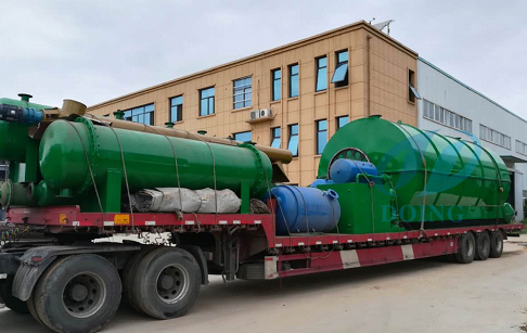 10T/D waste tyre to fuel oil pyrolysis plant delivered to Yunnan