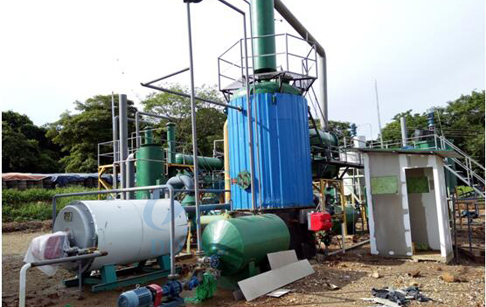 tyre oil distillation process