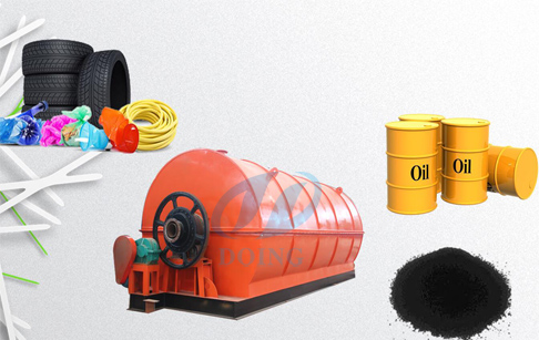 How can old tires be converted to fuel oil?