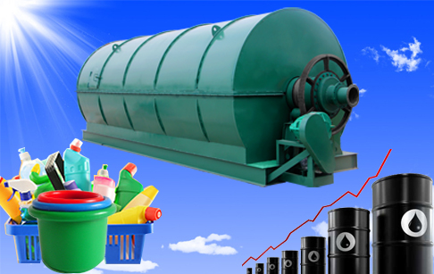 Recycling of plastic waste pyrolysis plant