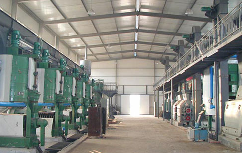 Sunflower oil processing plant