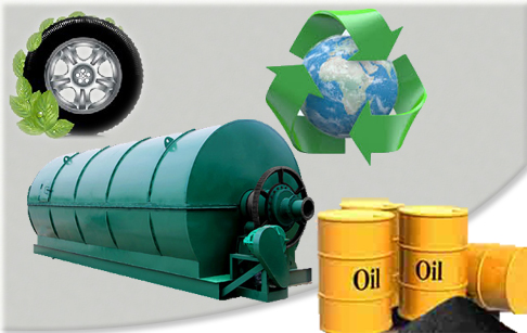 Convert waste tire to oil  pyrolysis plant