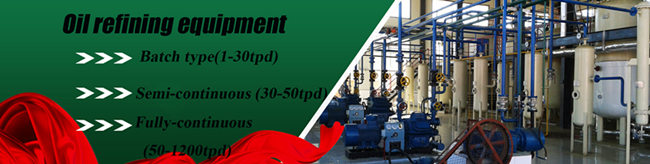 cooking oil refinery equipment