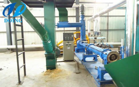 The introduction of oilseeds extruder machine used in rice bran oil processing p...