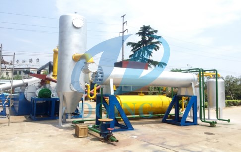 Continuous used tire process pyrolysis equipment