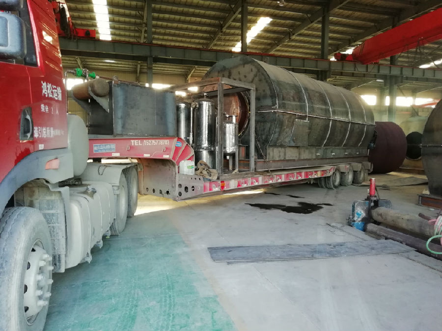 waste tire pyrolysis plant deliver