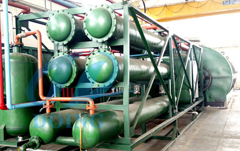 Doing waste tire to fuel oil pyrolysis plant in installation