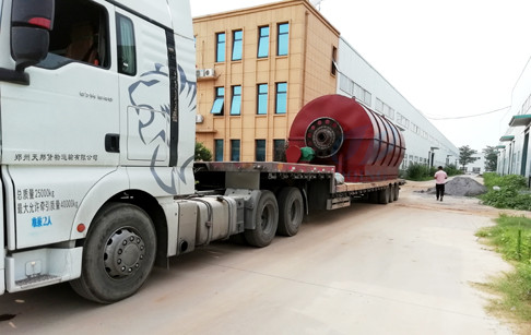 10T/D waste tyre recycling to fuel oil pyrolysis plant transported to Kazakhstan