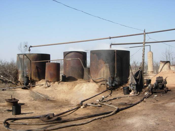 the environmental pollution of old waste tyre pyrolysis plant