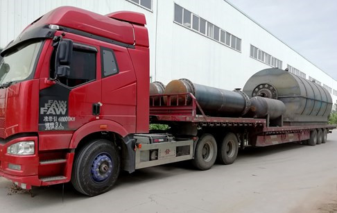 2 sets 10 T/D pyrolysis tyre recycling plants delivery to Yunnan