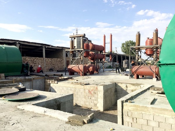 2 sets 12t/d pyrolysis tyre recycling plants successfully installed in kyrgyzstan