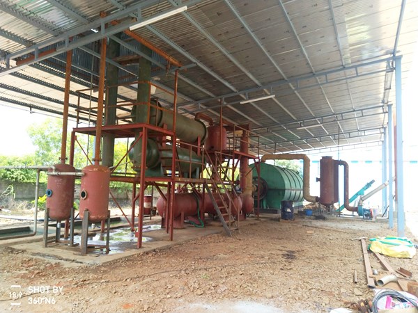 installation of plastic pyrolysis plant in india is completed